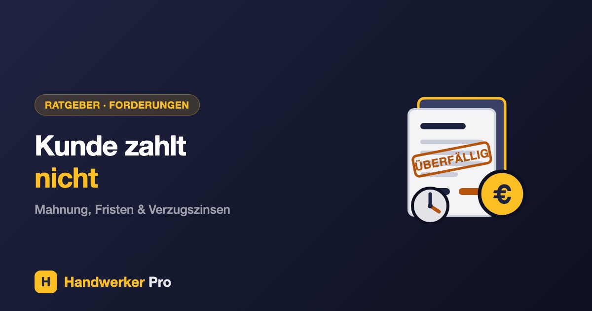 Kunde zahlt nicht: Mahnschreiben mit Euro-Symbol und Uhr als Symbol für Zahlungsverzug und Verzugszinsen